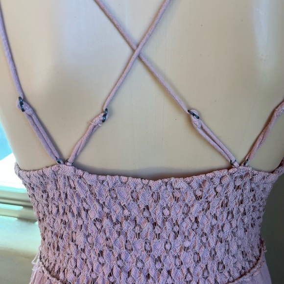 Free People Adella Pink-Nude Maxi Dress - Picture 7 of 9